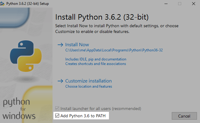 Installing Python on Windows